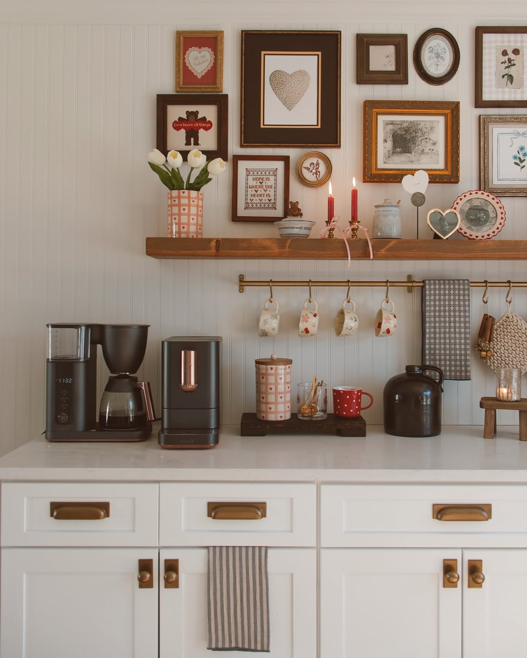 Artful Espresso Wall