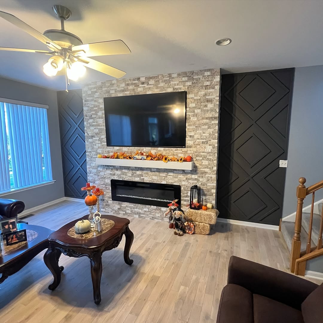 Fireplace + Texture Play