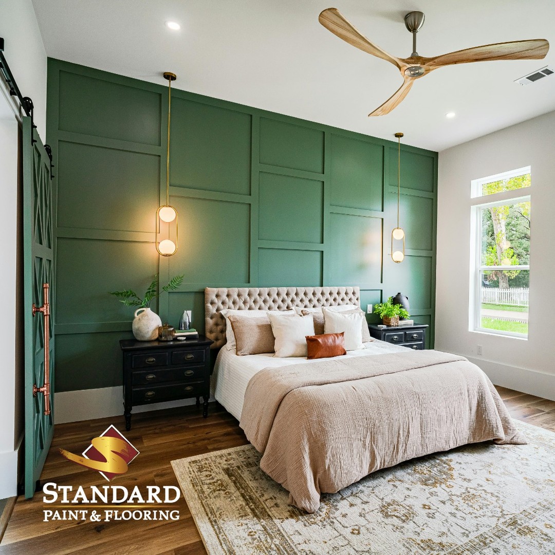 Luxe Green Paneling
