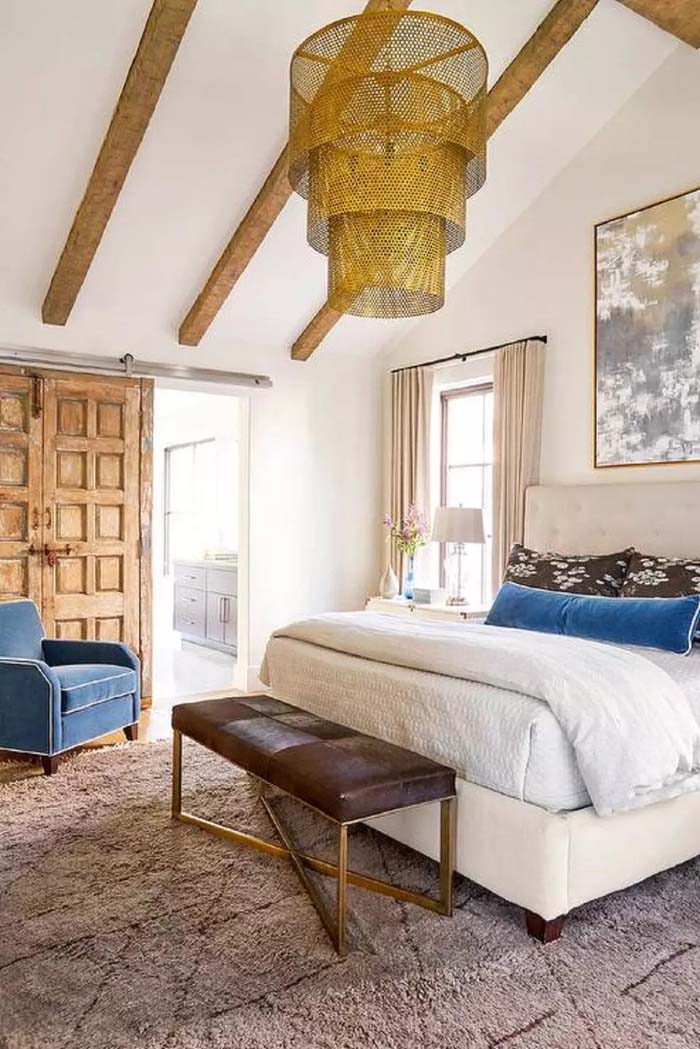 Non-Traditional Chandelier As Accent In Womens