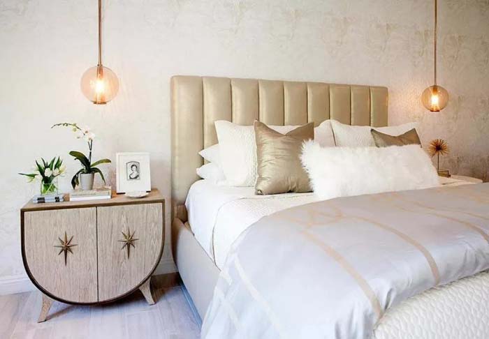 Golden Finish Pendant Lights For Womens