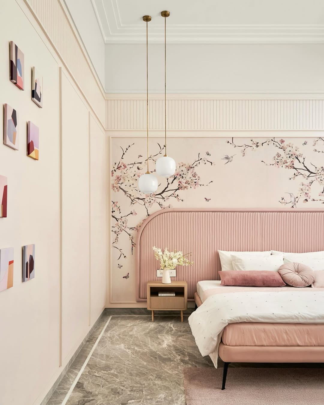 Blush Serenity with Botanical Beauty