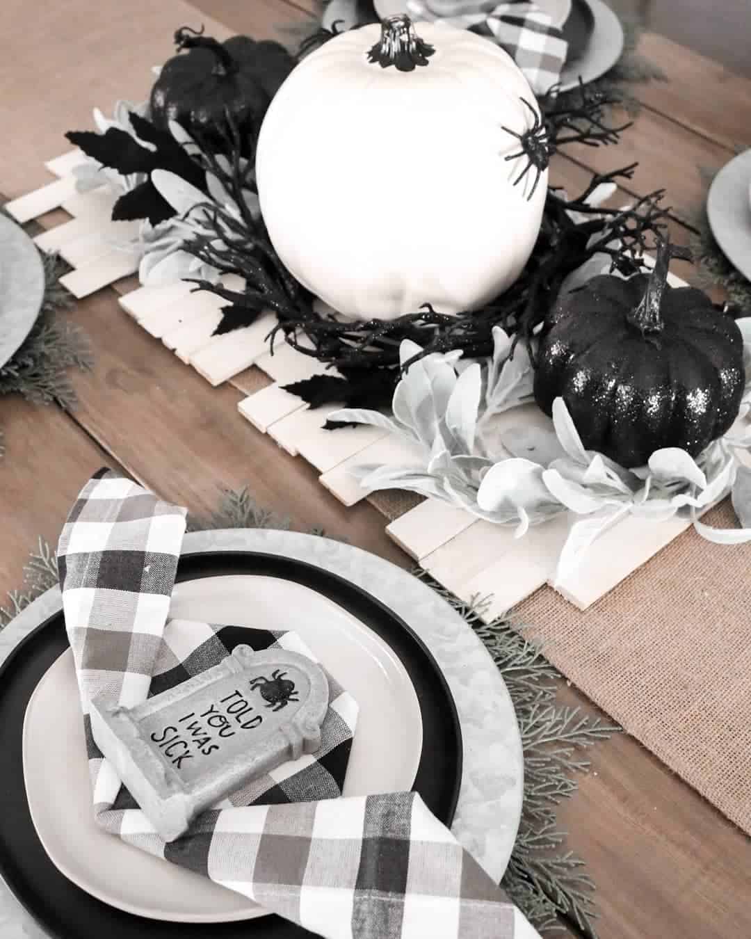Spooky Tombstone Place Card Adds Halloween Humor