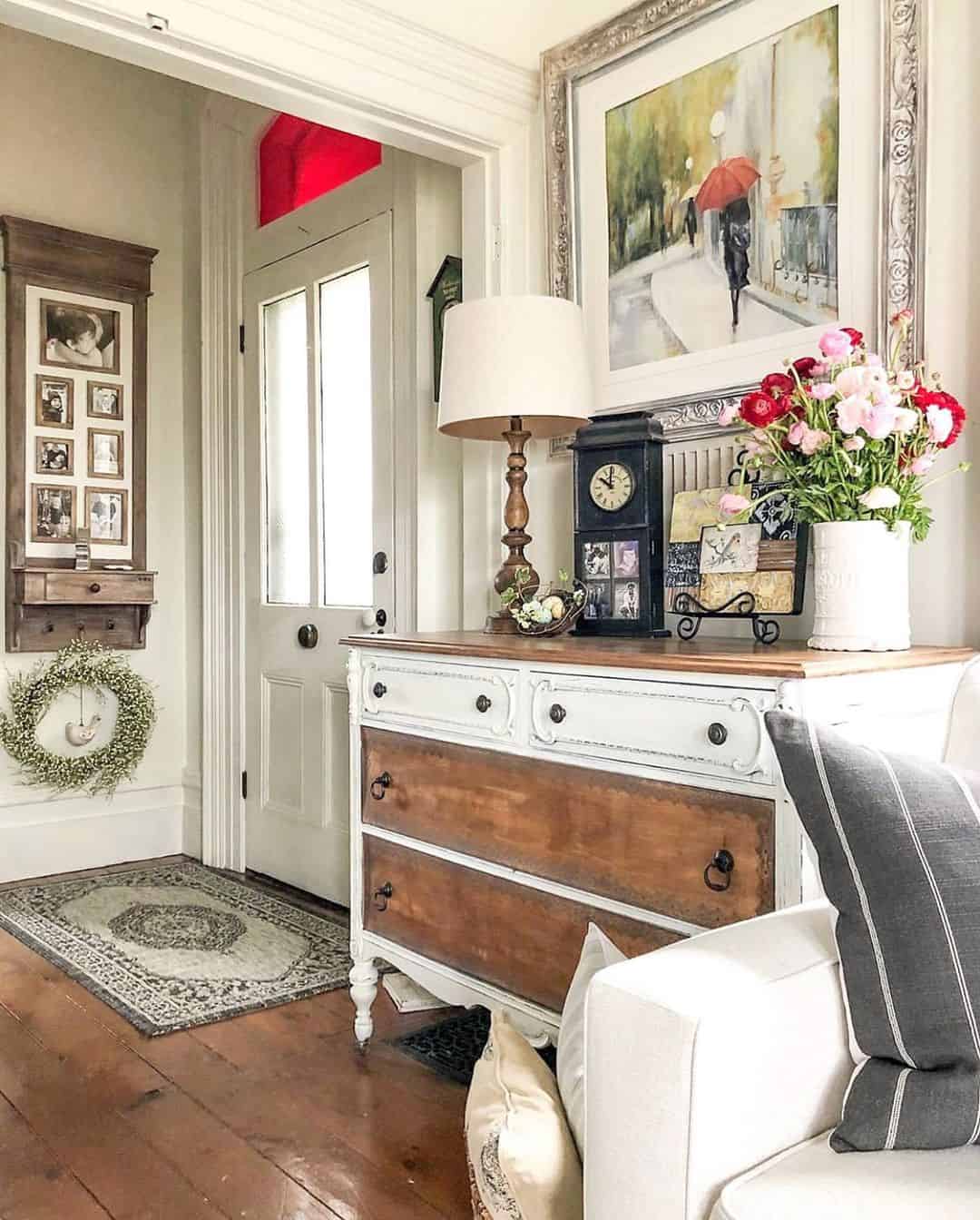 Black Mantel Clock Frames Personal Photos