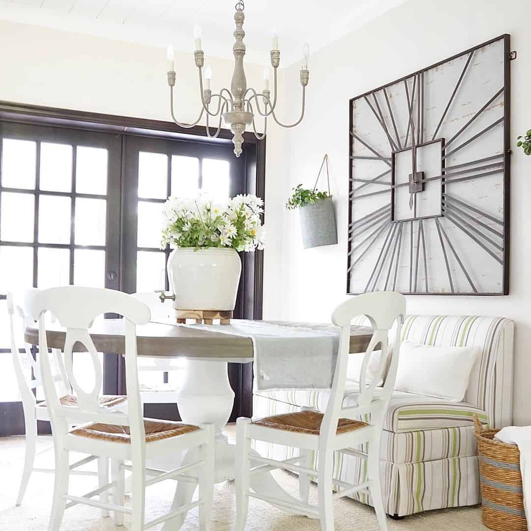 Oversized Sunburst Clock Adds Dramatic Flair