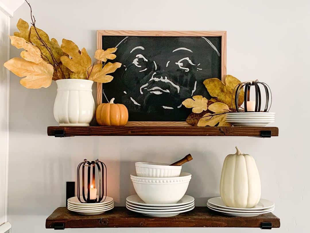 Design a Chalkboard Focal Point with Autumn Accents