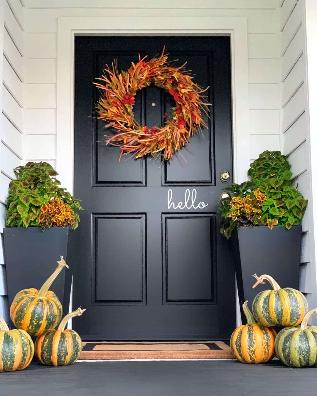 Textured Fall Wreath Welcomes Guests with Warm Hues