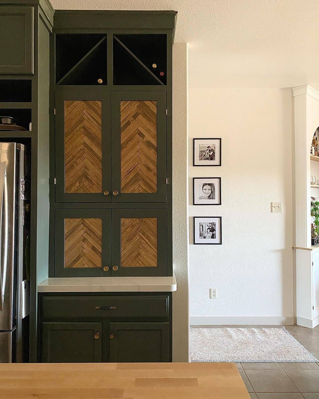 Coffee Bar With Overhead Wine Storage