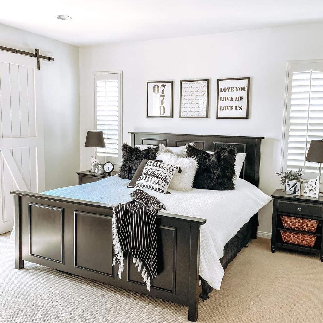 Bed on Shuttered Window Wall