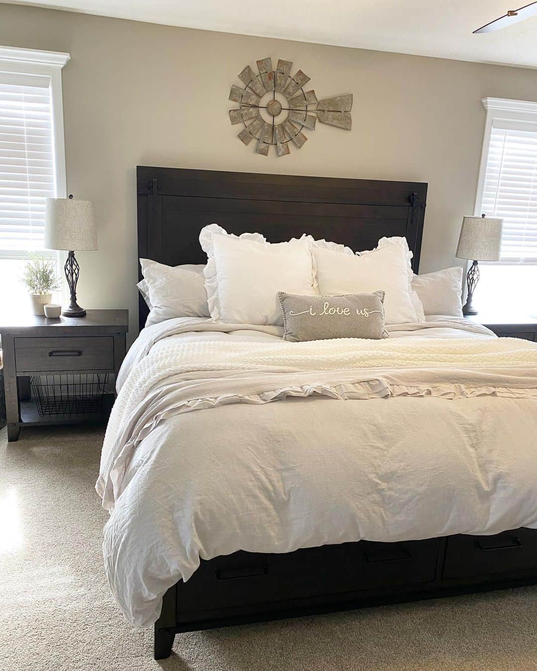 Windows With White Blinds