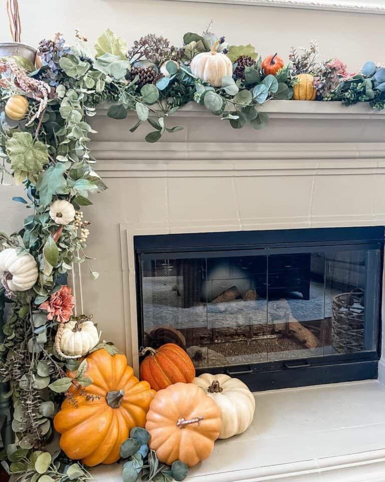 Fall Garland Ideas To Fill a Mantel