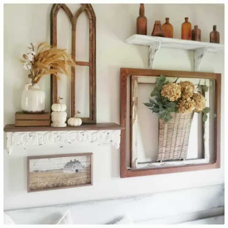 Wall Shelves Showcase Antique Accessories