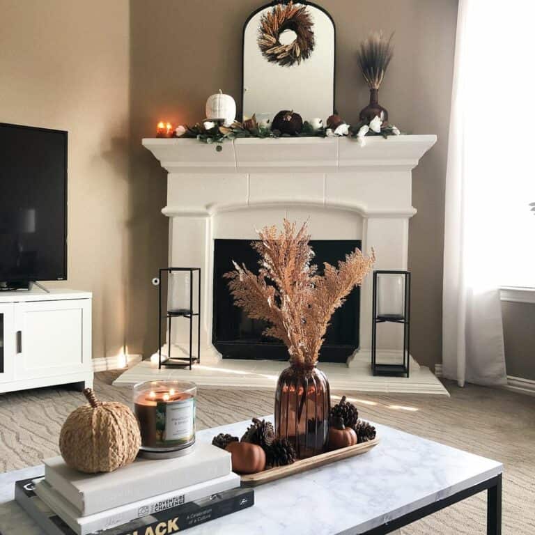Fall Decorating Ideas for a Modern Living Room