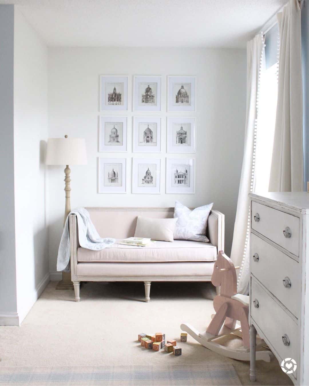 Minimalist Nursery with Framed Prints