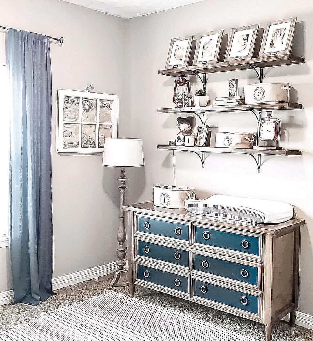 Rustic Blue Nursery Wall Décor