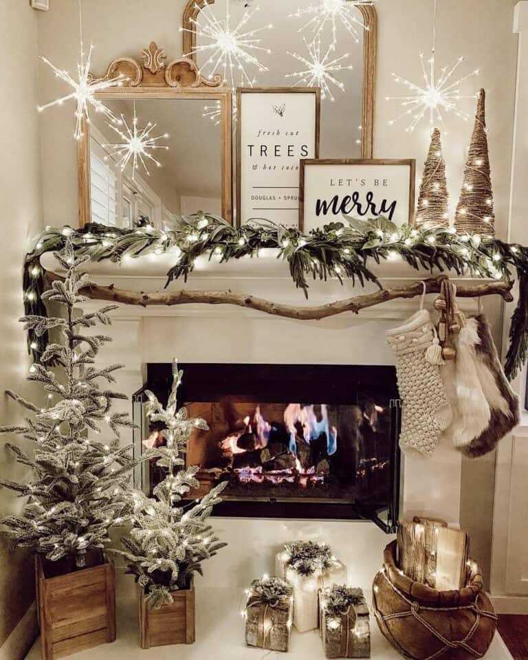 Illuminated Snowflake Decorations