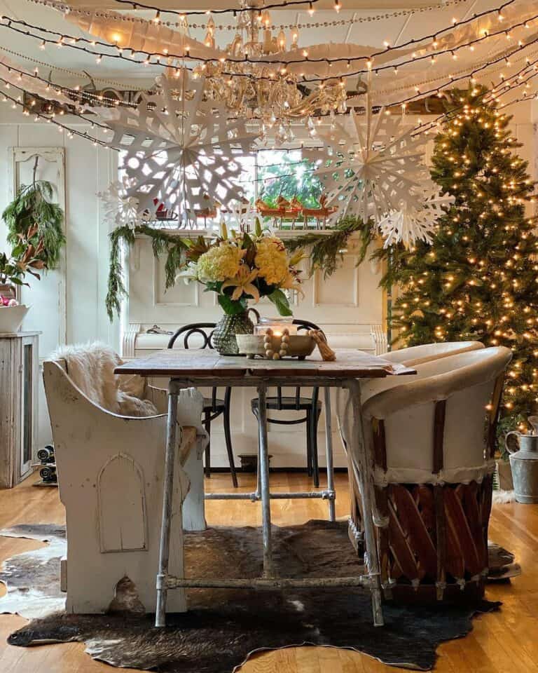 Cottage Rustic Winter Wonderland Décor