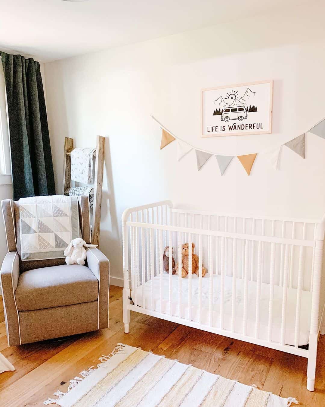 Adventure Themed Nursery Wall Décor with Rustic Charm