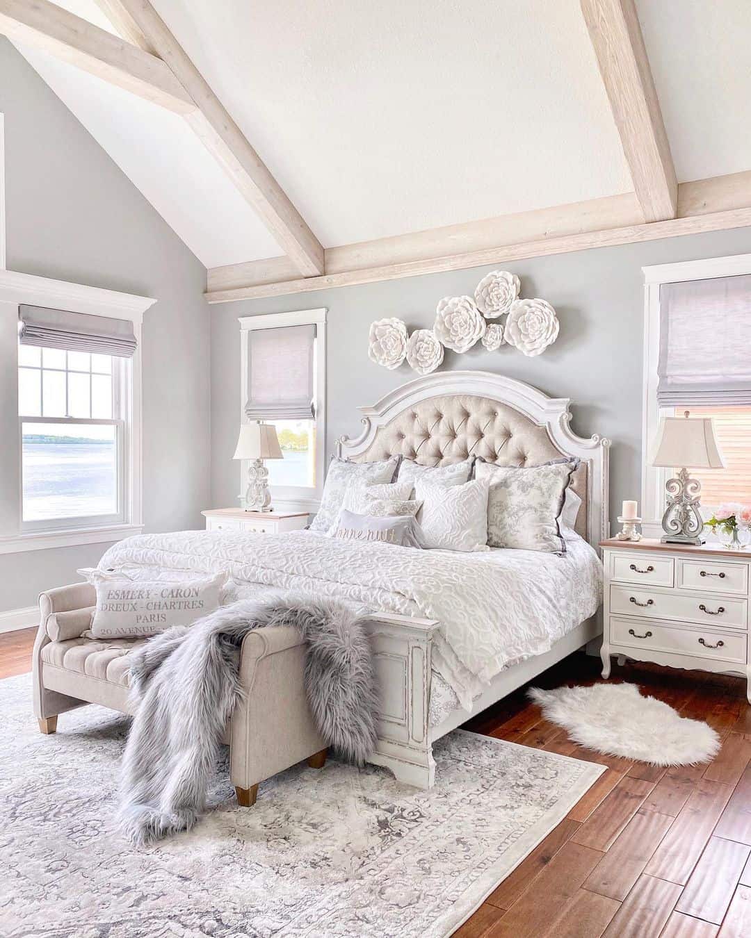 Traditional White Nightstands With Drawers