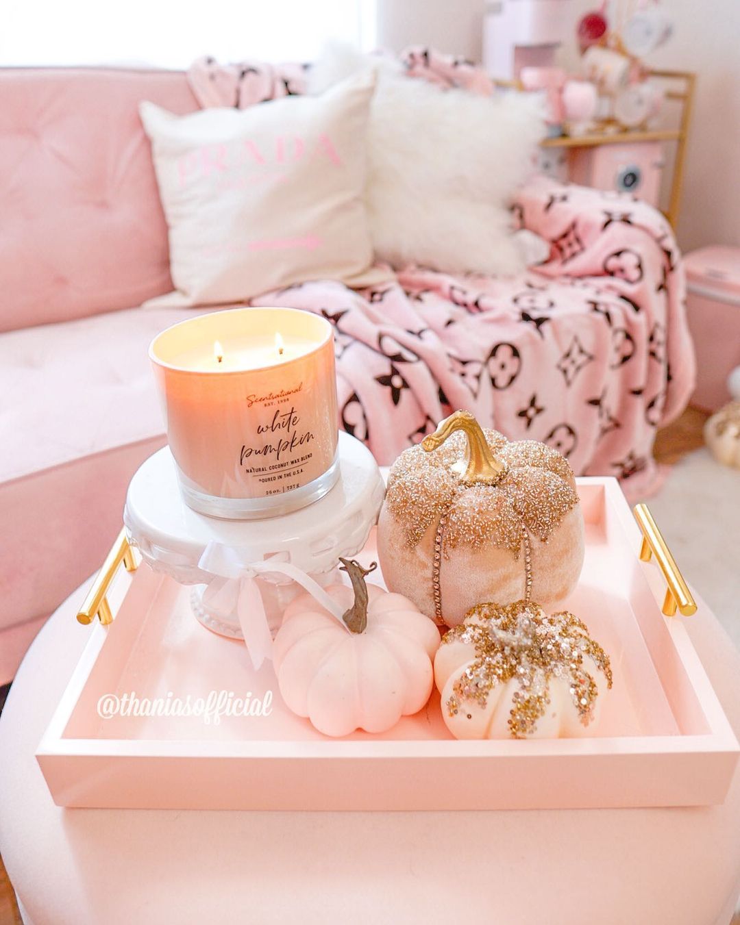 Cosy Pink Fall Tray