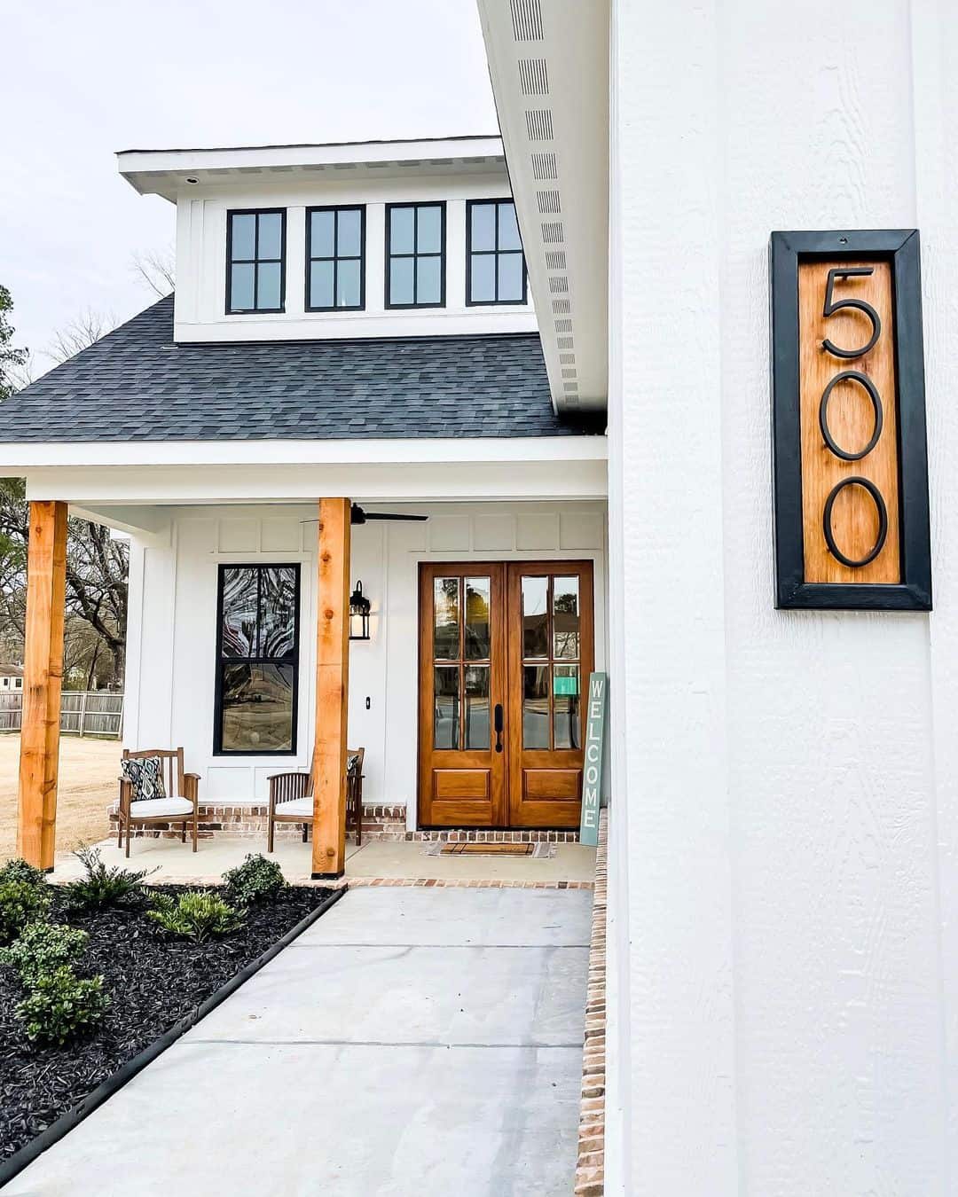 Classic American Wood Front Door