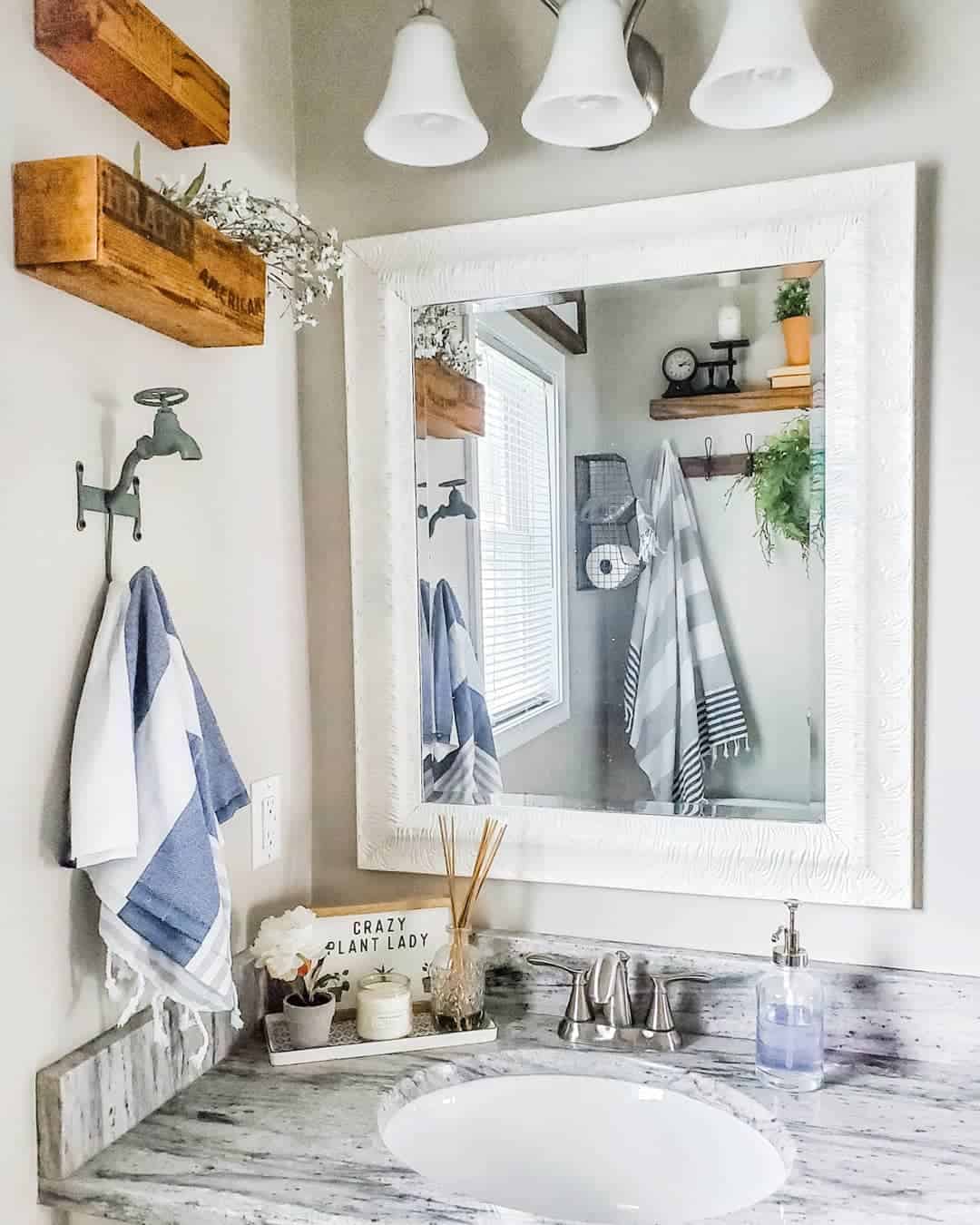 Grey and White Décor with Wood Accents