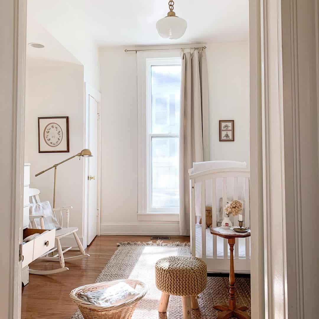 Earth Tone Nursery With Wood Accents