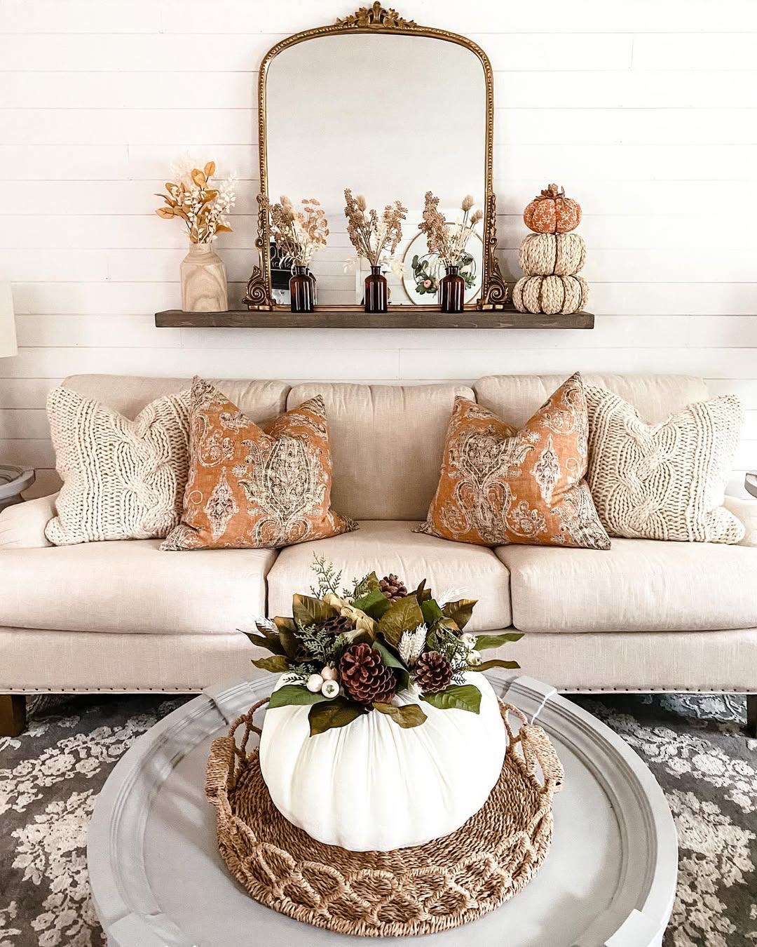 Styling a Mirror Shelf