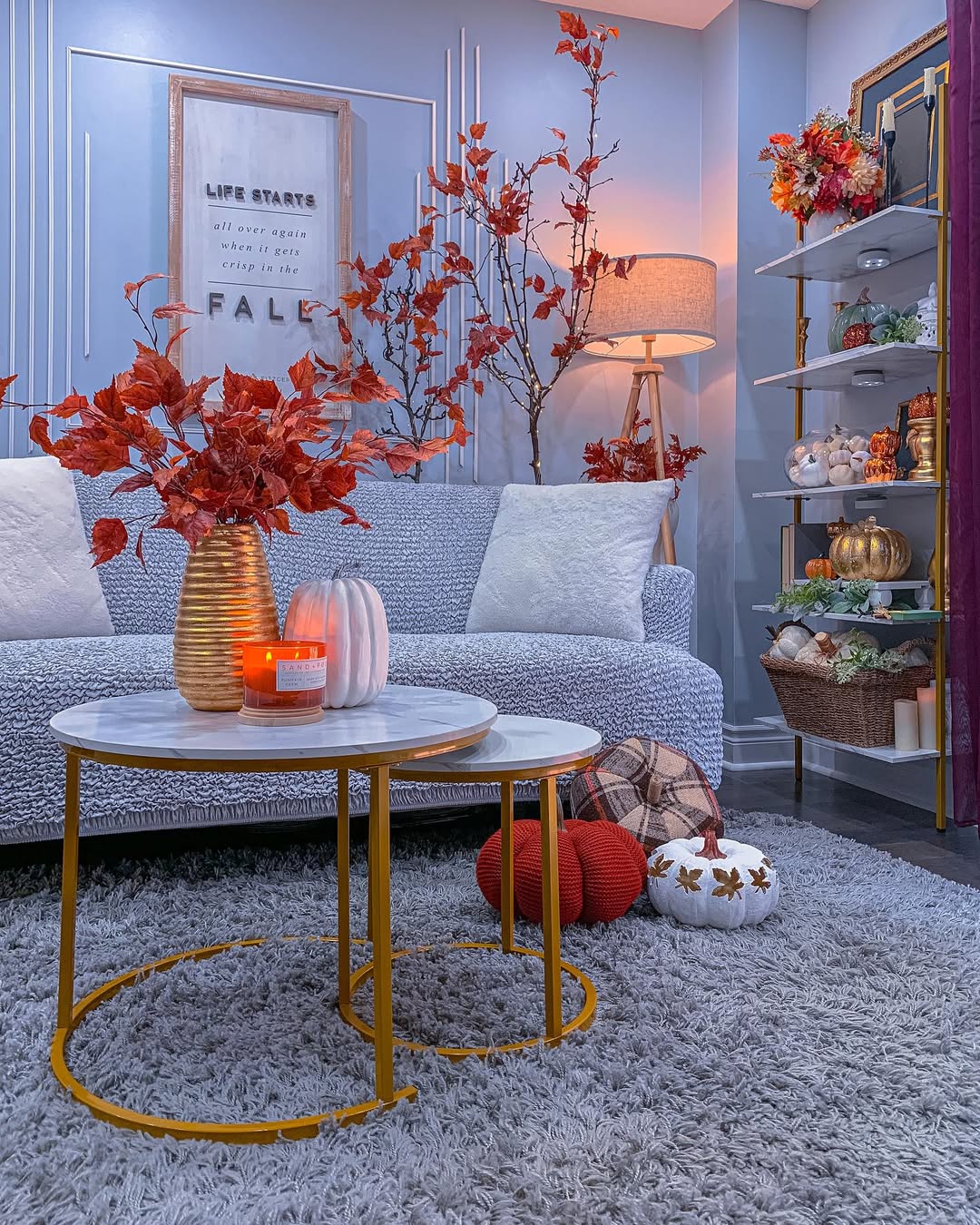 Velvet Pumpkins, Crisp Leaves, Urban Glow
