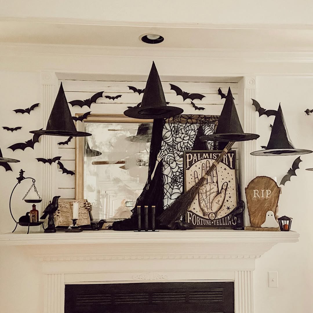 Floating Witch Hats With Fortune-Telling Style