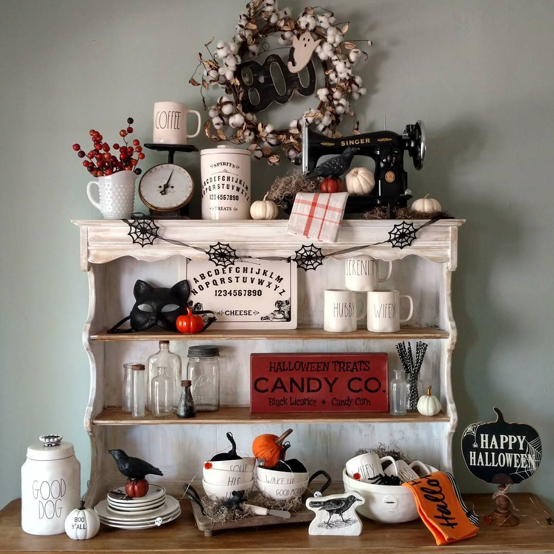 A Farmhouse Shelf for Spells and Cider