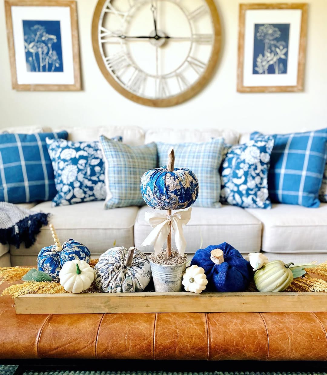 Patchwork Pumpkins Join The Couch Cushions