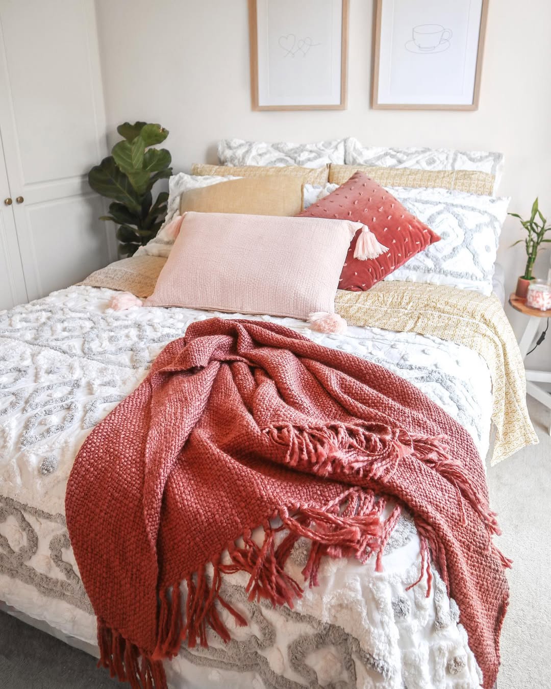 Blush and Rust for a Cozy Look