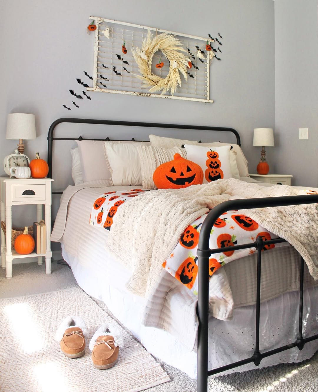 Pumpkin Accents On Soft Neutrals