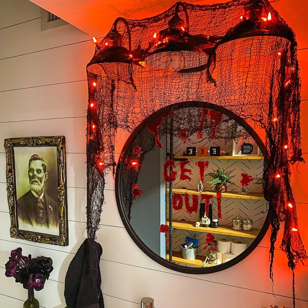 Haunted Mirror With a Chilling Message