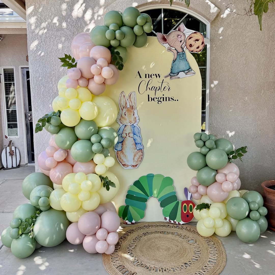 Storybook Balloons for a Garden Party