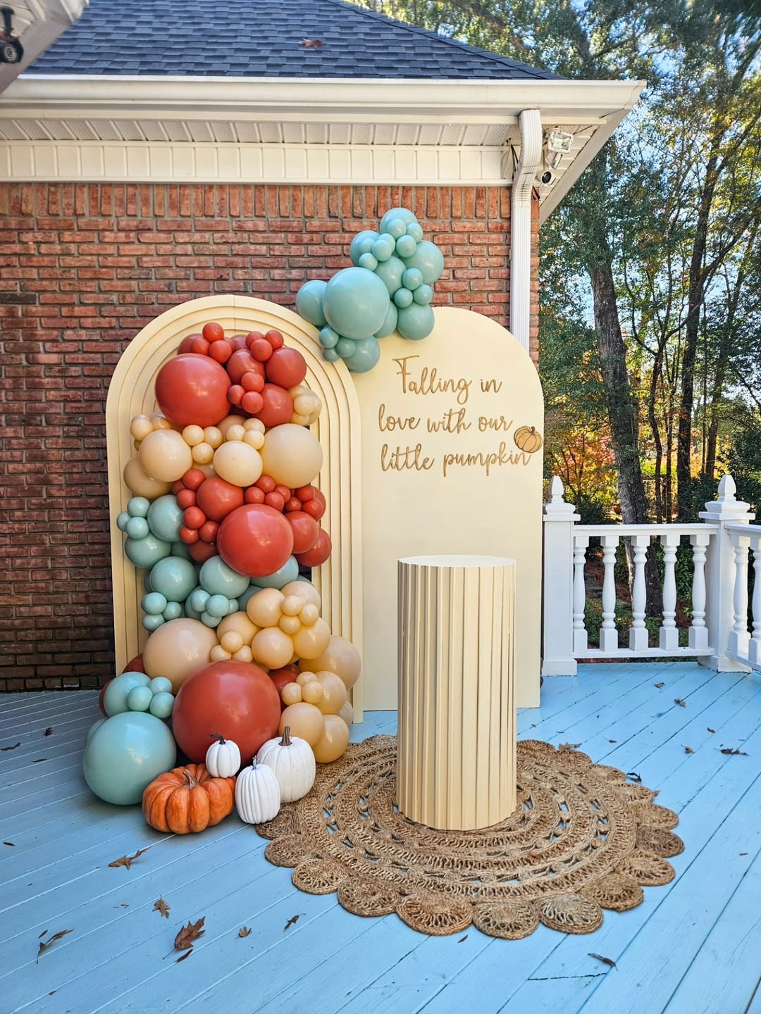 Retro Autumn Hues and Baby Shower Charm