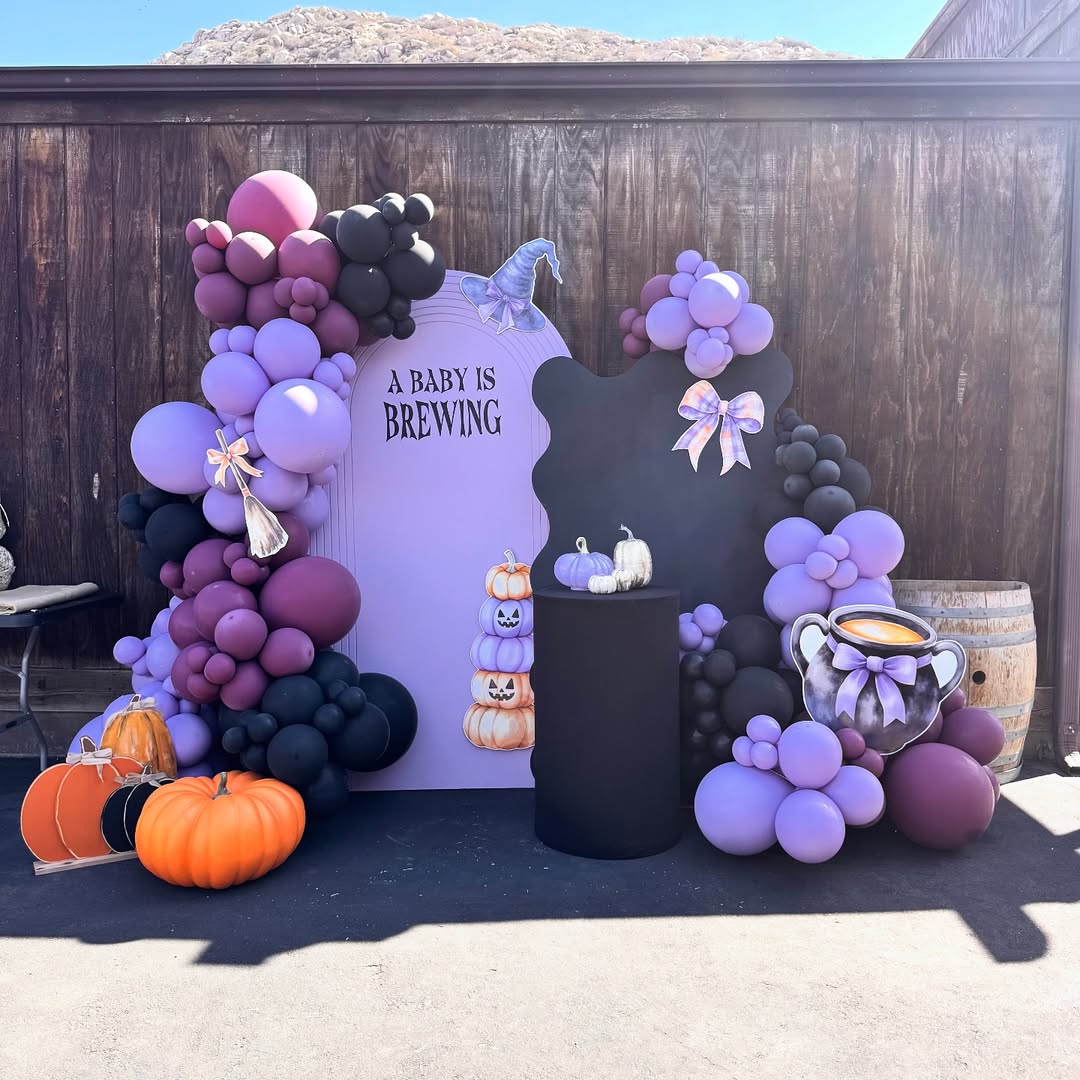 Witchy Balloons and Pumpkin Magic