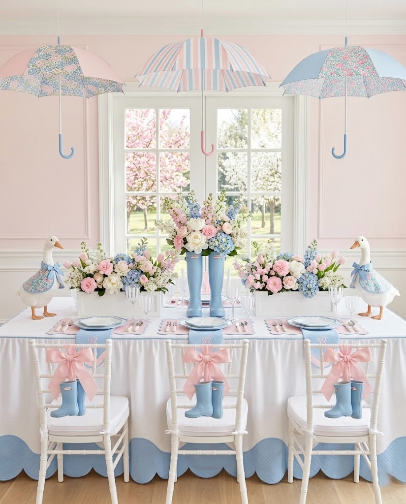 Pastel Umbrellas For A Storybook Spring