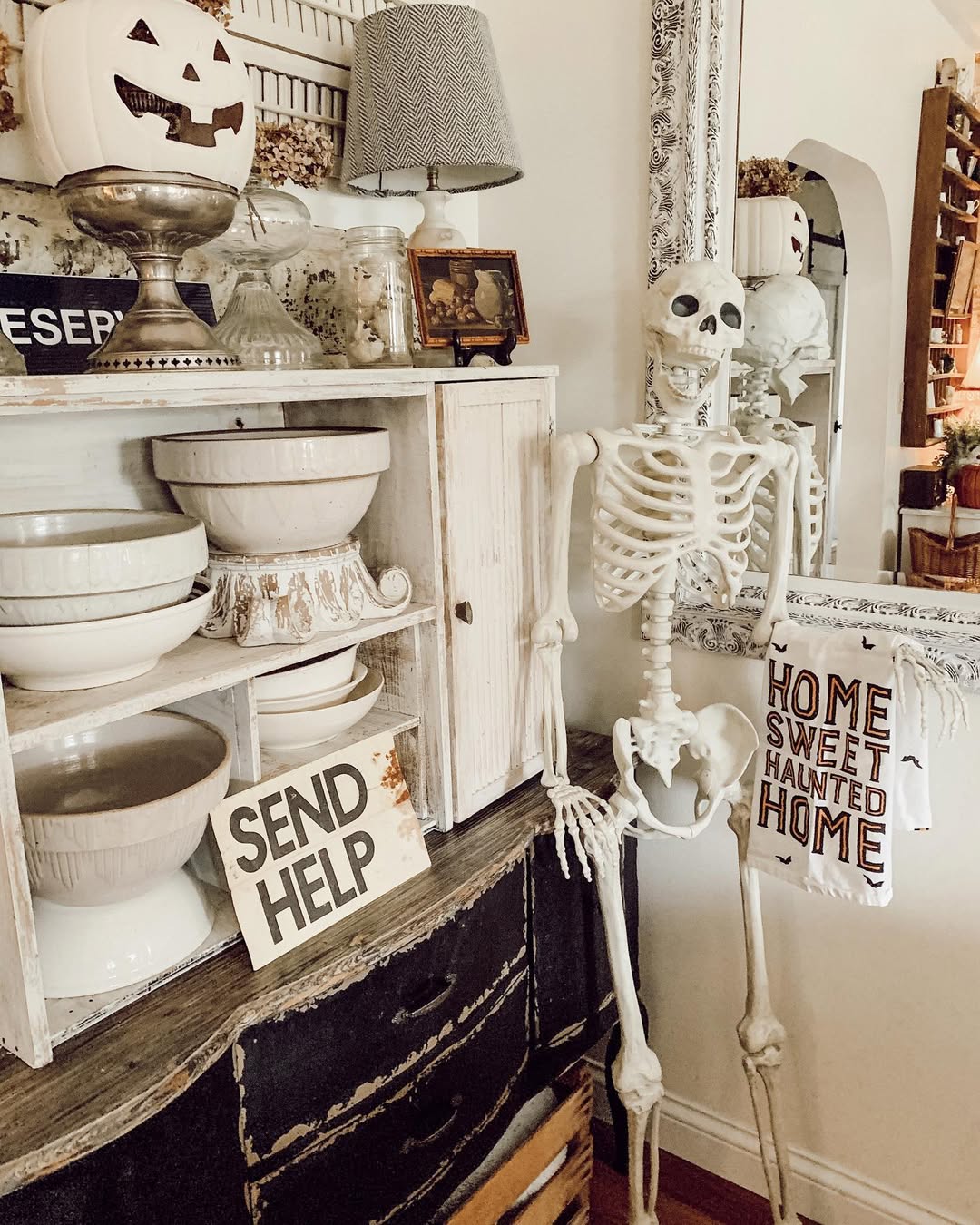 Vintage Style Meets Skeleton Chic