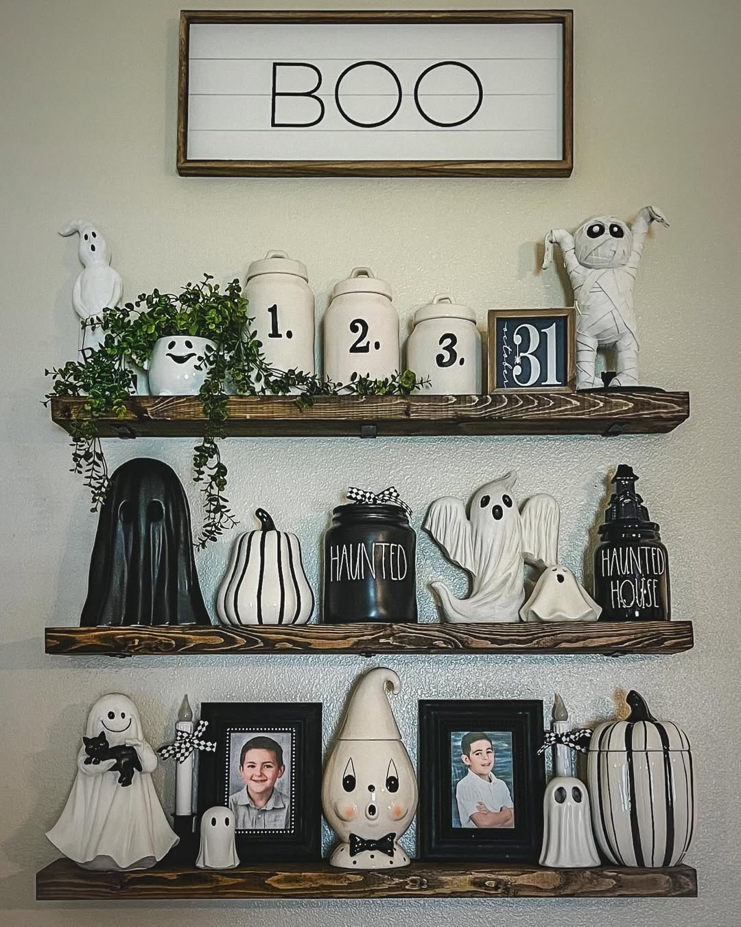 Ghost-Themed Shelves With Elegant Style