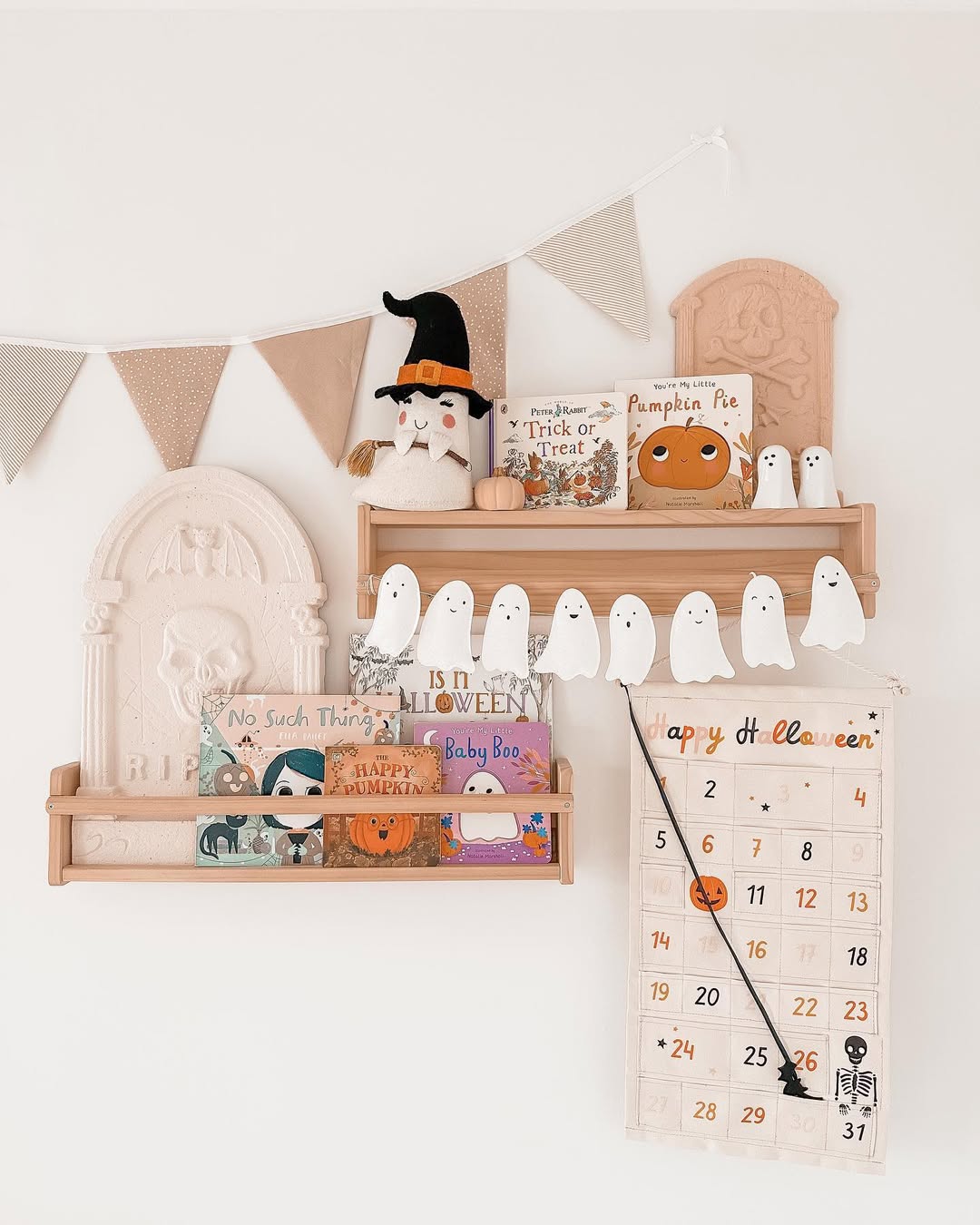 Halloween Countdown Shelf for Kids