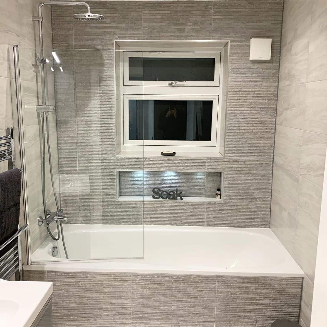 Textured Tile and Marbled Walls