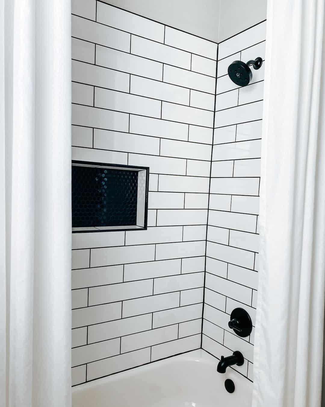 Matte Black Hardware and Matching Niche