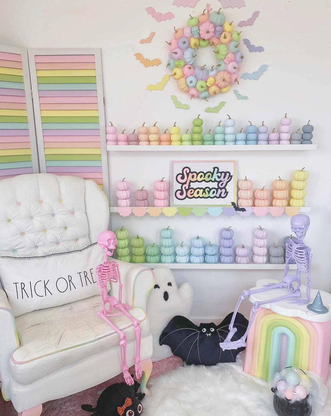 Rainbow Pumpkins And Cotton Candy Spooks