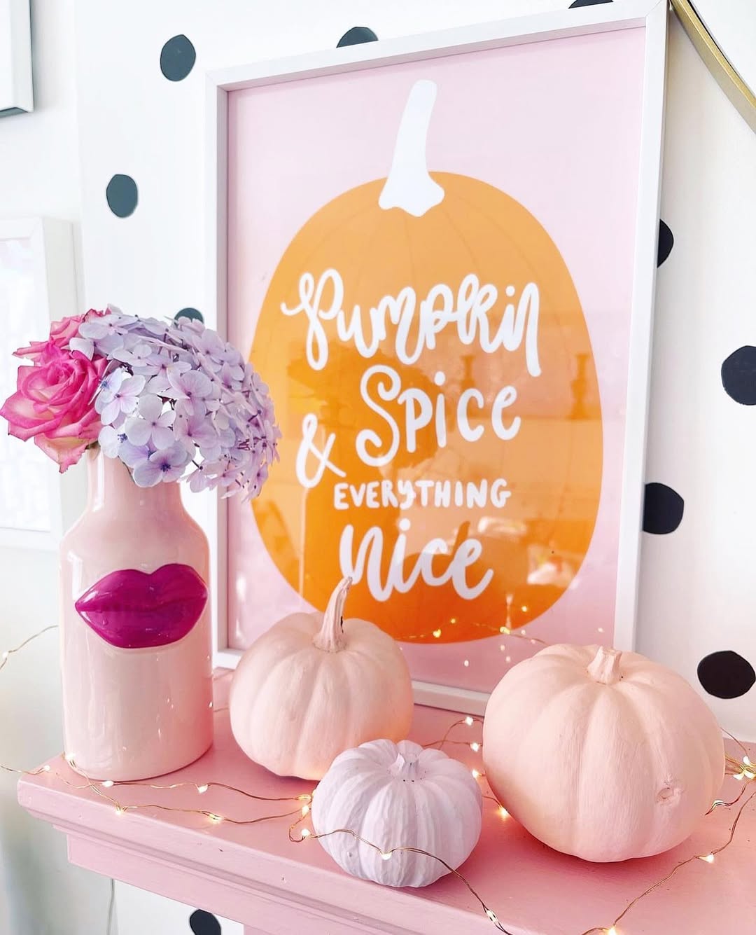 Chic Pastels With Pumpkin Charm