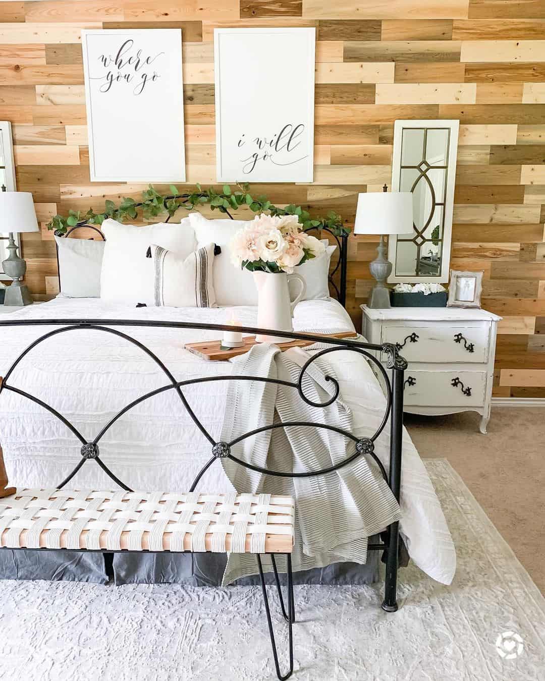 Gray and White Table Lamps for Bed