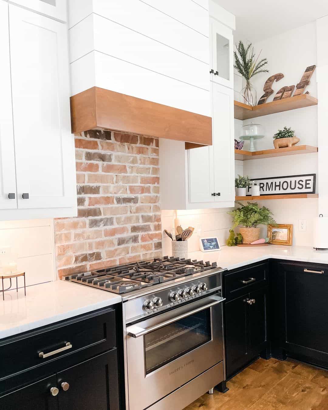 Black Base Cabinets With White Countertop