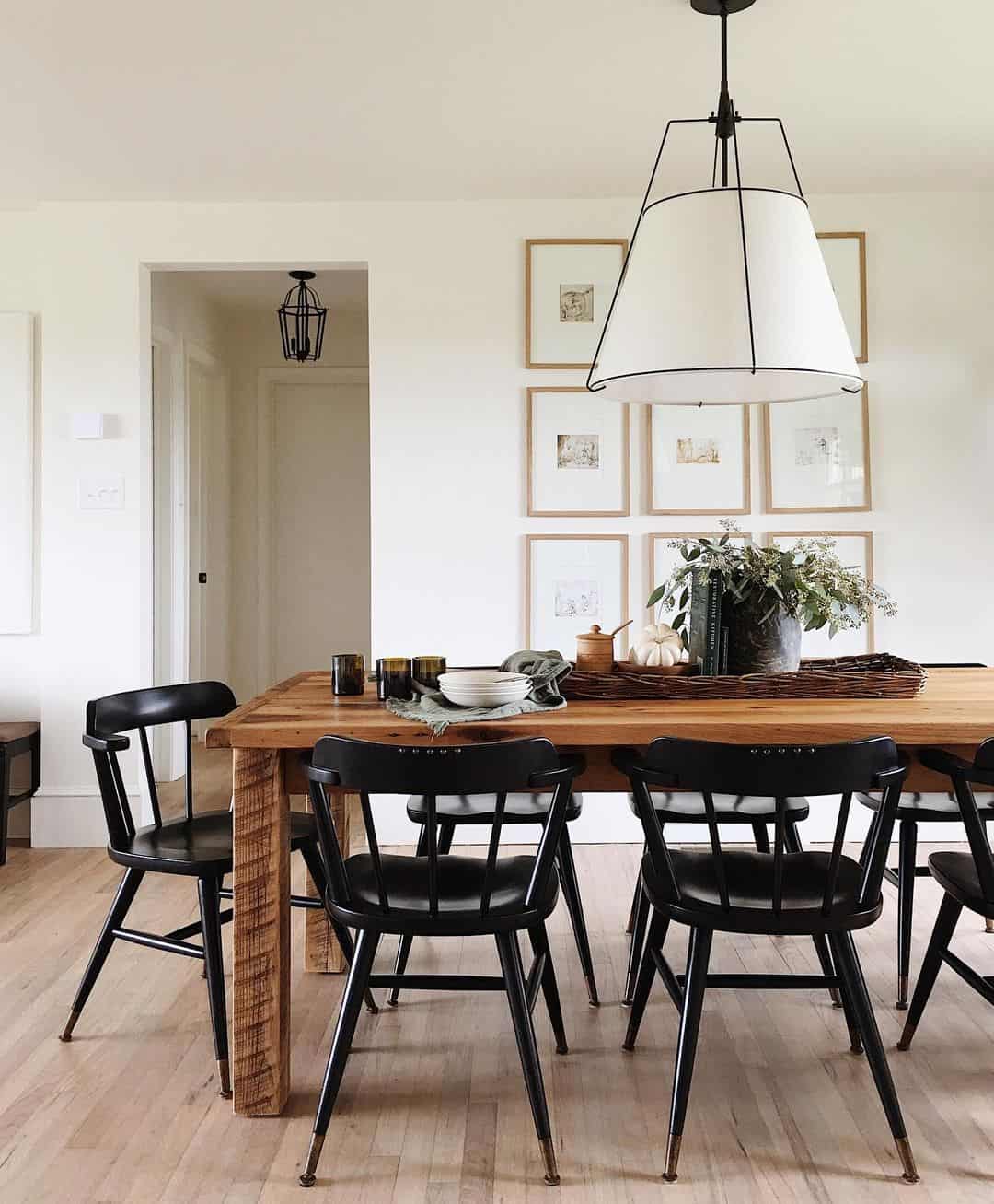 Dark Farmhouse Colors for Dining Rooms
