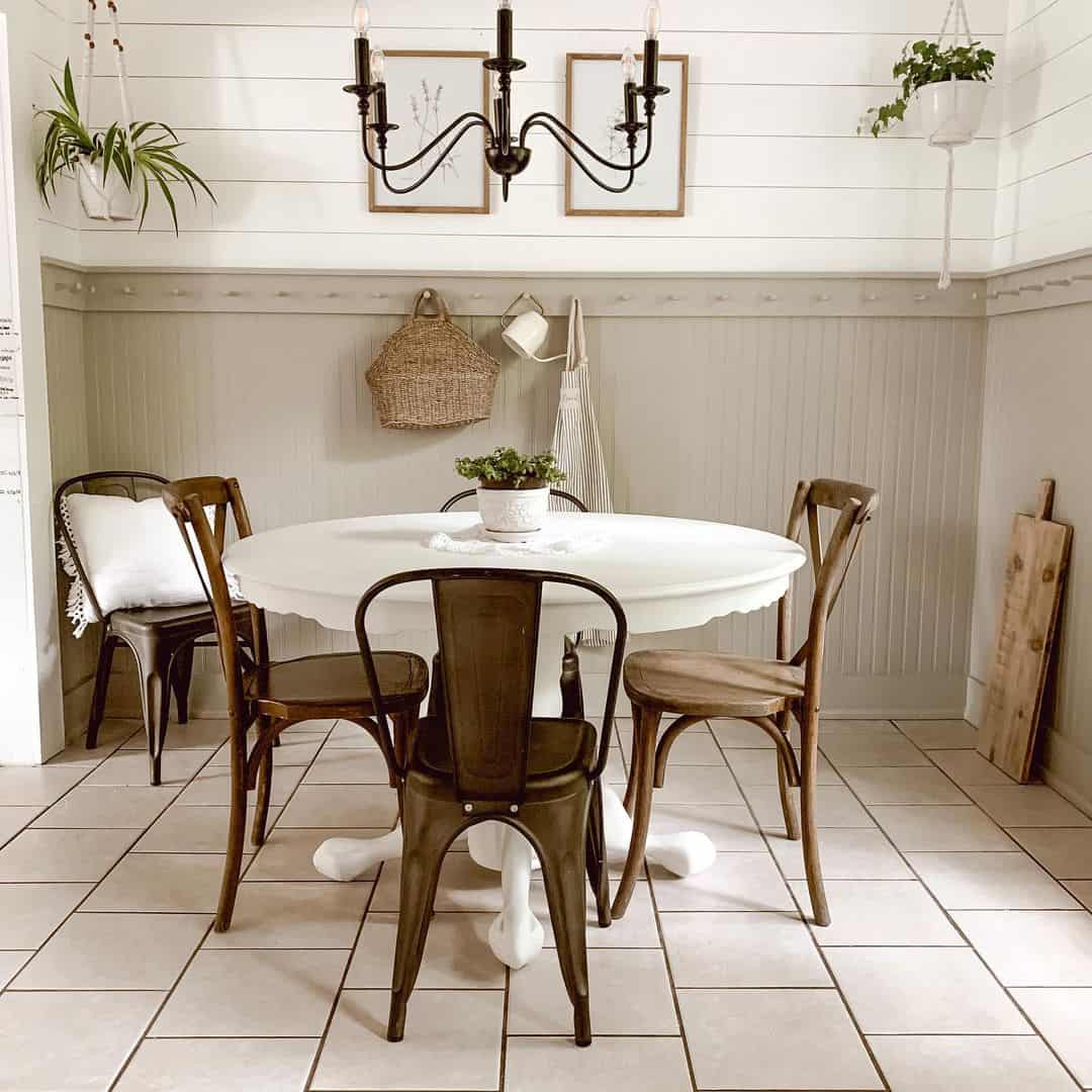 Modern Farmhouse Breakfast Nook Design